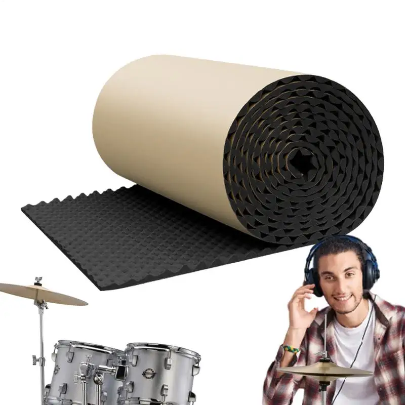 Soundproofing and Heat Insulation Foam Panels - Self-Adhesive Acoustic Barrier