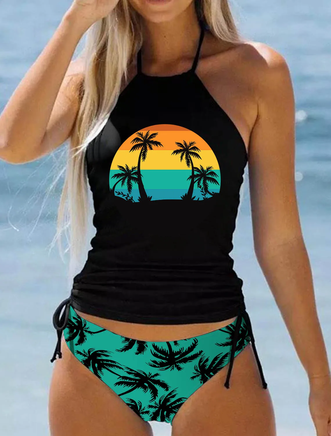 New Ladies Summer Bikini Set Holiday Style Two Piece Swimwear Ladies Sexy Swimwear Two Piece Set S-6XL bikini set bikini swimsuit women swimwear