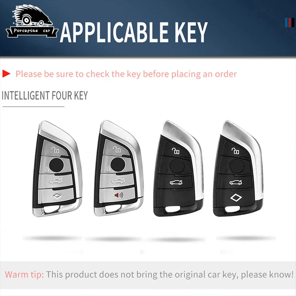 Car Remote Key Case Cover Shell Fob PC plating BMW X1 X3 X4 X5 X6 F15 F16 G30 G20 3 5 7 Series G01 G02 G05 G11 G32 F48 F39