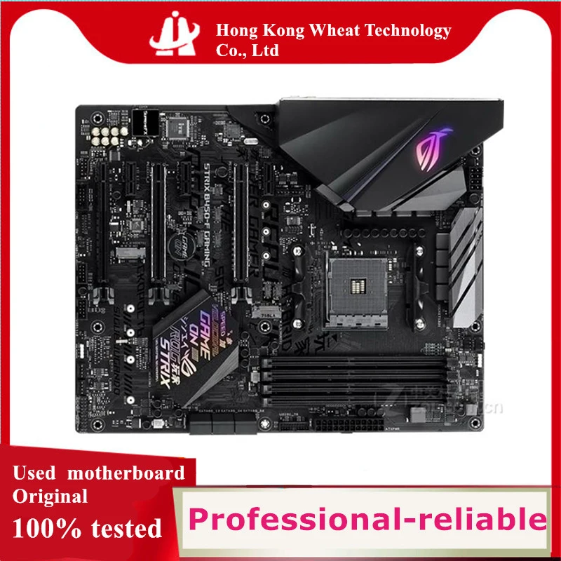 Amd B450 B450F Rog Strix B450-F Scheda Madre Da Gioco Usata Presa Originale Am4 Ddr4 128Gb M.2 Nvme Usb3.0 Scheda Madre Desktop Sata3
