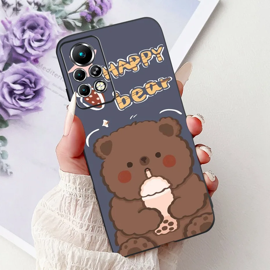 Sleek Black Silicone Soft Back Phone Case - New Design