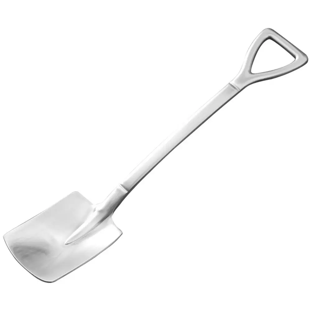 

Stainless Steel Shovel Shape Fork And Spoons Branch Leaves Handle Coffee Dessert Spoon Handle Spoons Kitchen Accessories