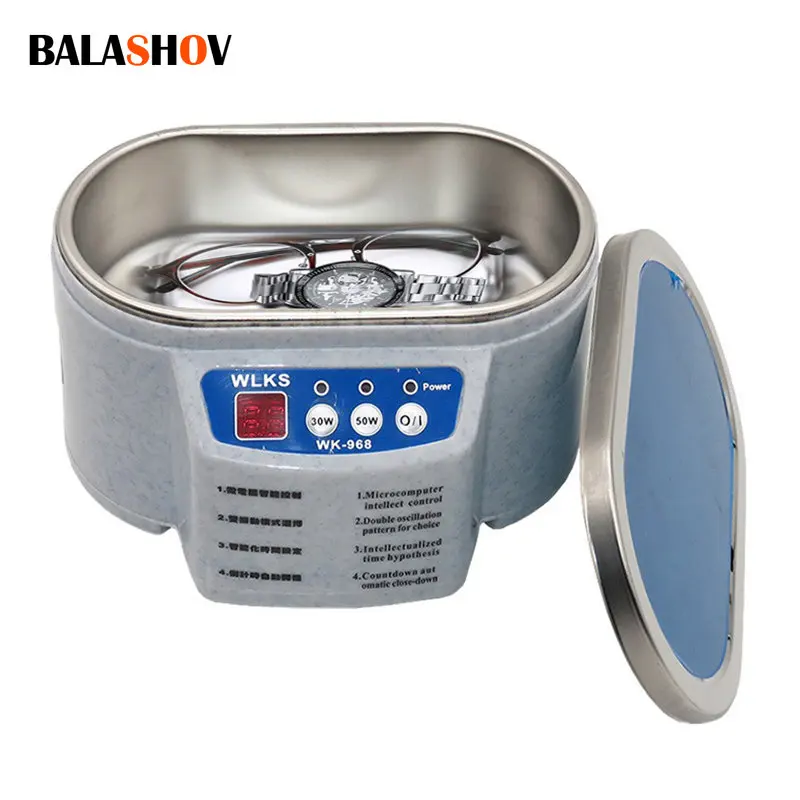 

Electric Ultrasonic Cleaner 30W 50W 40Khz Sonicator Bath For Watches Glasses Teeth Makeup Razor Denture Contact Lens Jewelry