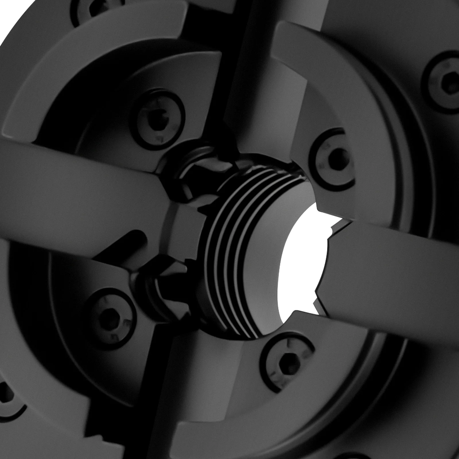 4-Jaw Chuck M33 3.5mm Independent Self-Centering,1.54-2.99in(39-76mm) Clamping Range with T-Shaped Wrench for Wood Metal Lathe