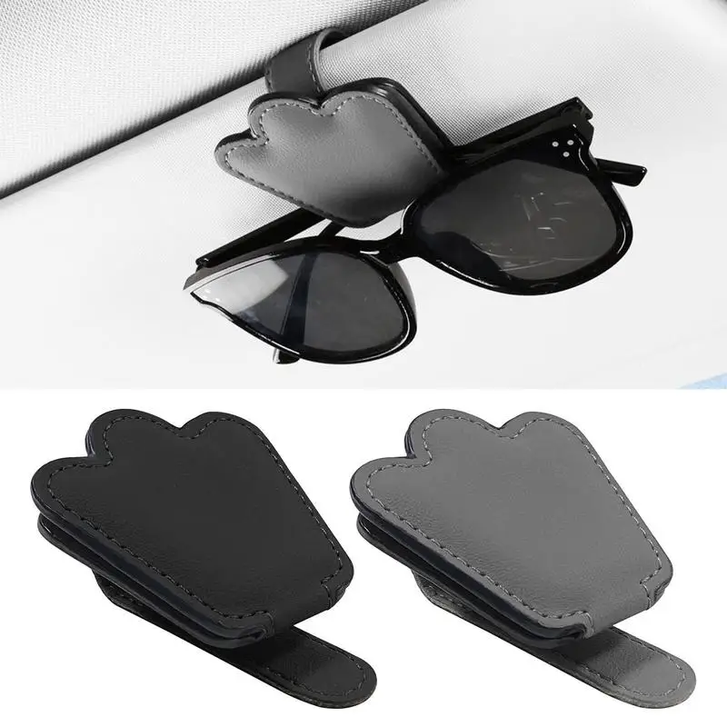 

Car Glasses Holder Steady Nappa Leather Sunglass Clip For Car Visor Eyeglass Holder Hanger Eyeglasses Mount Car Visor Glasses