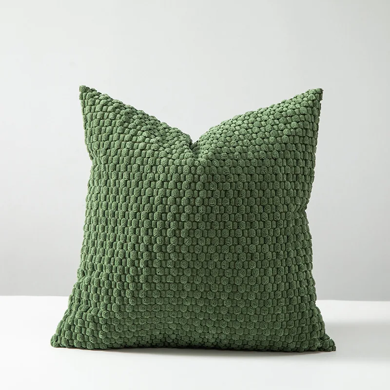 1PC Soft Corduroy Boho Striped Decorative Throw Pillow Cover