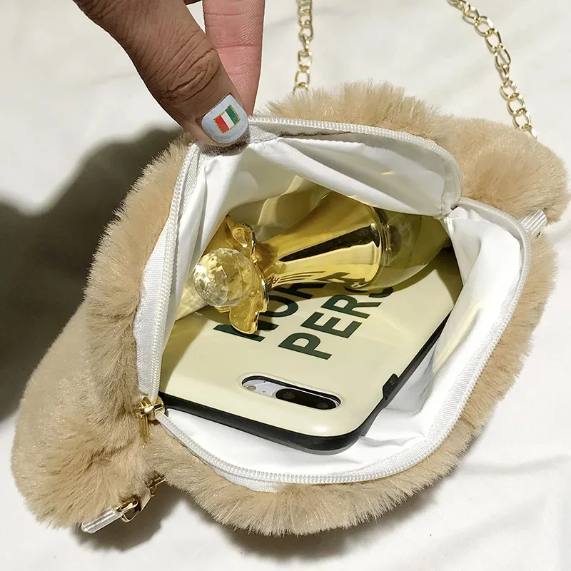 Cute Bear Paw Coin Purse Crossbody Bag