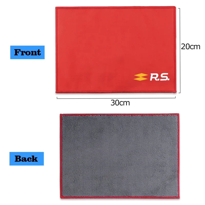 Microfiber Car Towel Microfiber Towel Super Absorbent Car Wash Cleaning Drying Cloth For Renault RS Clio Scenic Logan Megane Koleos Sandero Goods