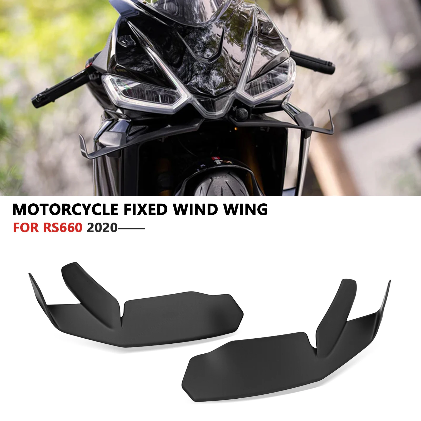 Facile Installazione Parabrezza Moto Da Corsa Per RS 660 RS660 2020 2021 2022 2023 Cupolino A Doppia Bolla Flusso D'Aria Schermo Deflettore Copertura Visiera Protezione Pare-brise (Fumo Parabrezza Sportivo Nero Scuro