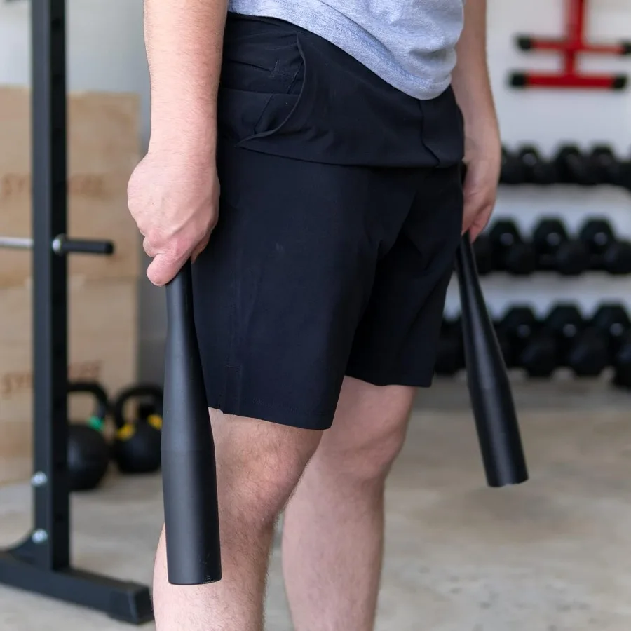 Indian Clubs 15lb (Pair) Power Clubs - Exercise Weight Club Bells - Grip and Forearm Strength Trainer - Sold in Pairs