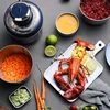 Meat Grinder with 2 Stainless Steel Bowls, 500W Electric Food Processors, Bi-Level Bladesand Spatula for Baby Food, Meat 3