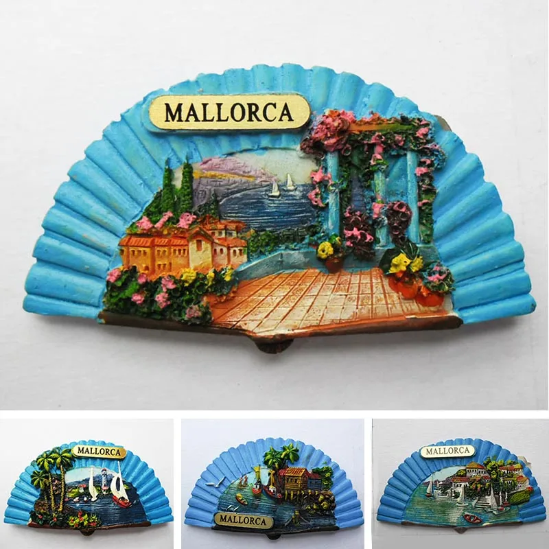 Fridge magnet spain Tourism souvenir European Mallorca Refrigerator  magnetic Stickers for home decoration Travel Gifts