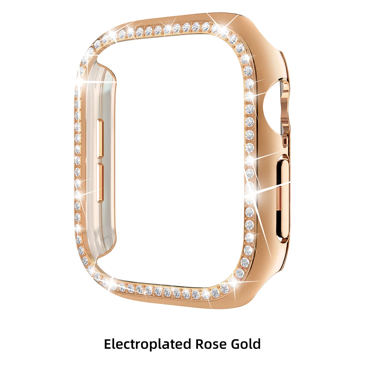 Elegant Bling Diamond Hollow Case for Apple Watch - Sparkling PC Bumper Protector Cover