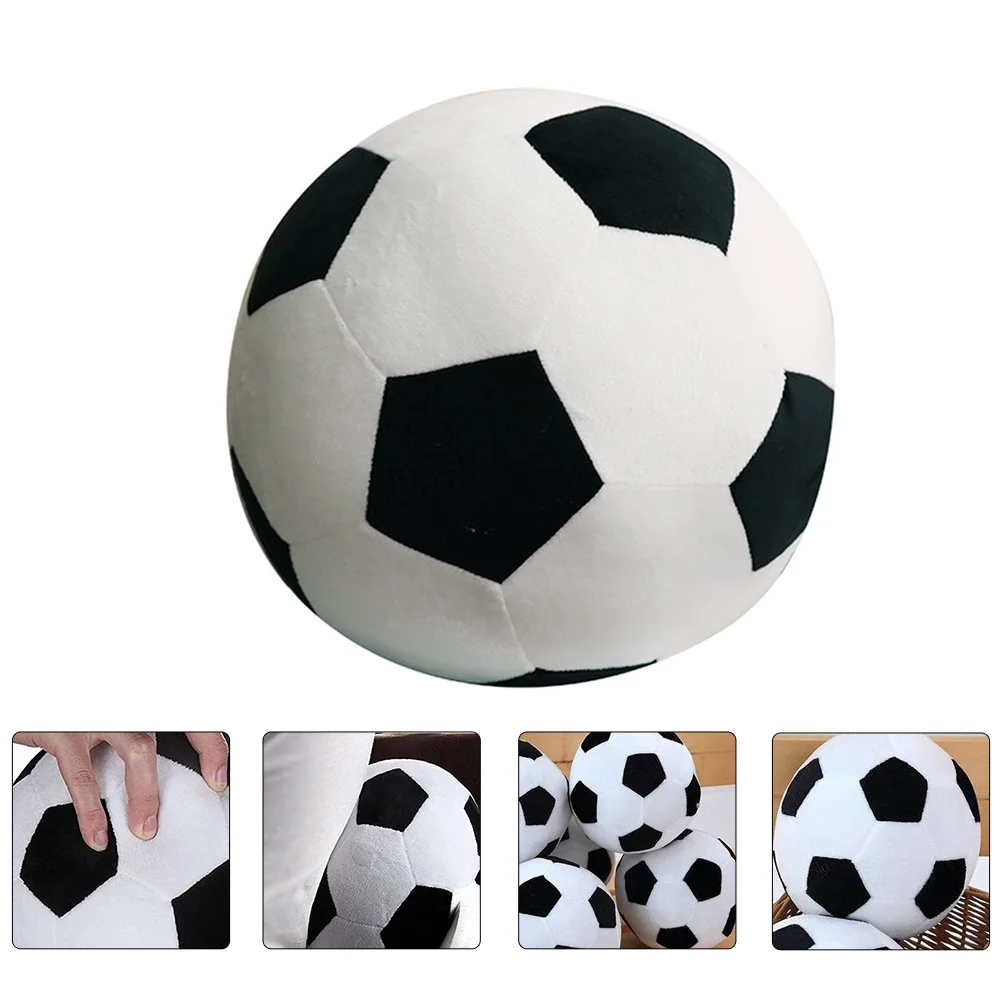 Basketball Stuffed Plaything Football Plush Toys Creative Football Shaped Plush Toy Cartoon Football Plaything Stuffed Toy Gift