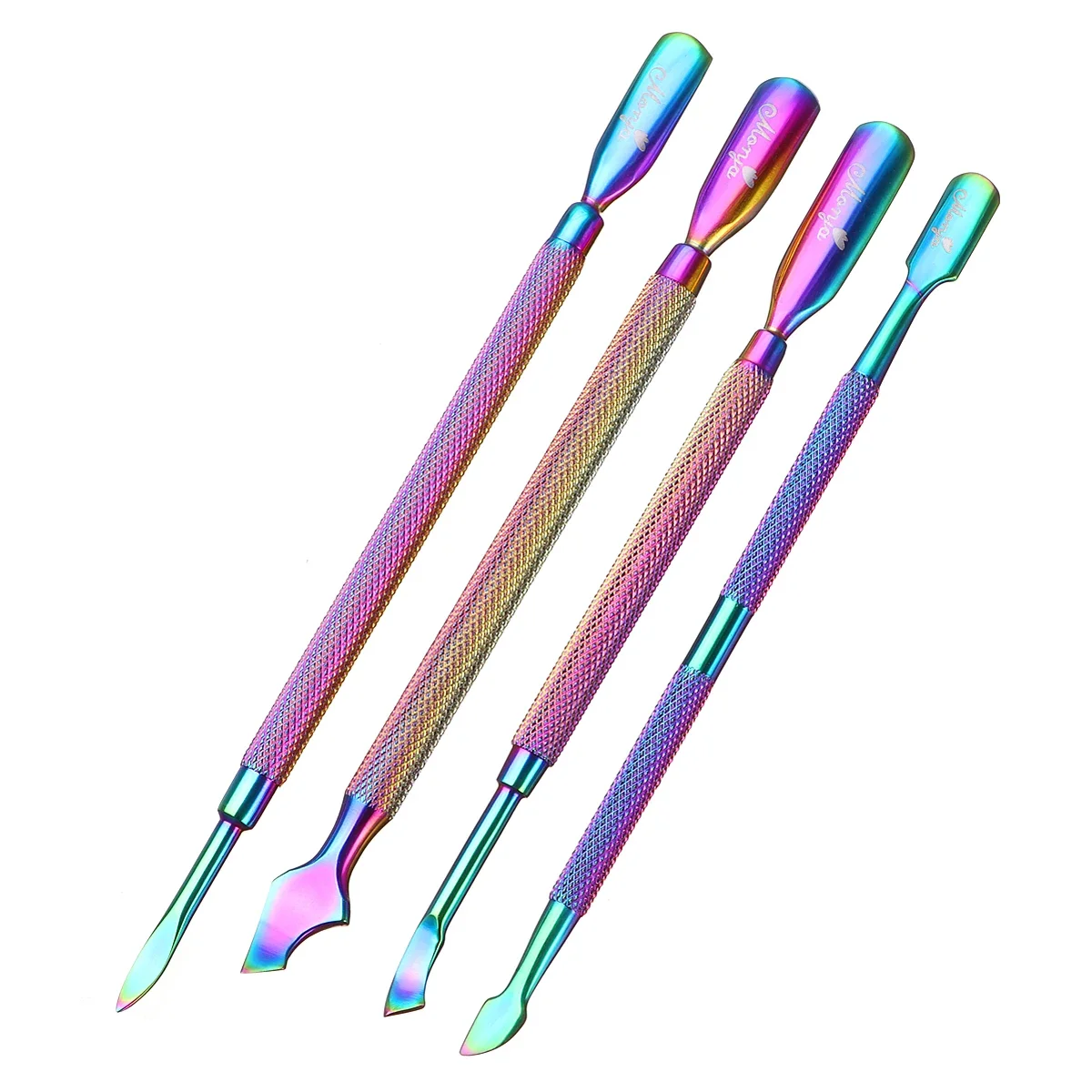 Monja Nail Art Cuticle Scissors Nipper Cutter Dead Skin Remover Clipper Manicure Pedicure Tool Stainless Steel Plating Rainbow