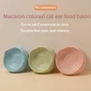 Cat Bowl, Plastic Cat Food Bowl Water Bowls Snack Basin, Pet Feeding Supplies 5