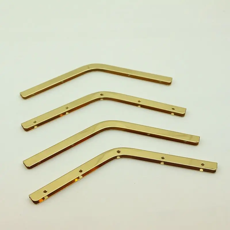 20Pcs 14cm Bag Strip Corner Screws Clip Edges Protector Metal Buckle Bag Purse Decoration Corners DIY Leather Crafts Accessories