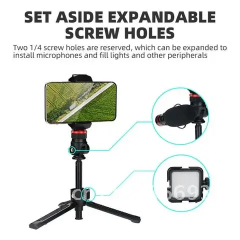 DJI 액션 2 용 다기능 셀카봉, 고프로 10 카메라용 삼각대, 휴대폰 마운트 액세서리