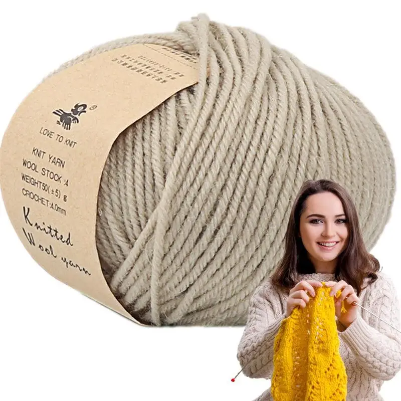 

Wool Yarn Assorted Color For Hand Knitting Crochet Plush Thickness Lanas Thread DIY Soft Scarf Shawl Sweater