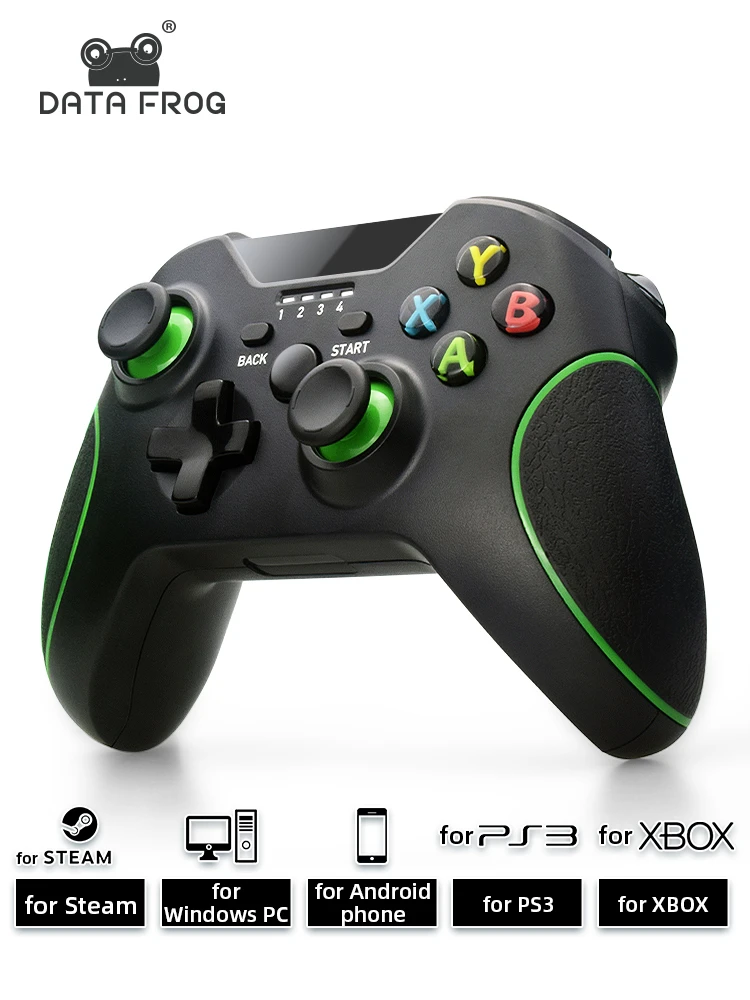 Data Frog 2.4GHz Wireless Gamepad Joystick Control For XBox One Controller For Win PC For PS3/Xbox Series X S Controller