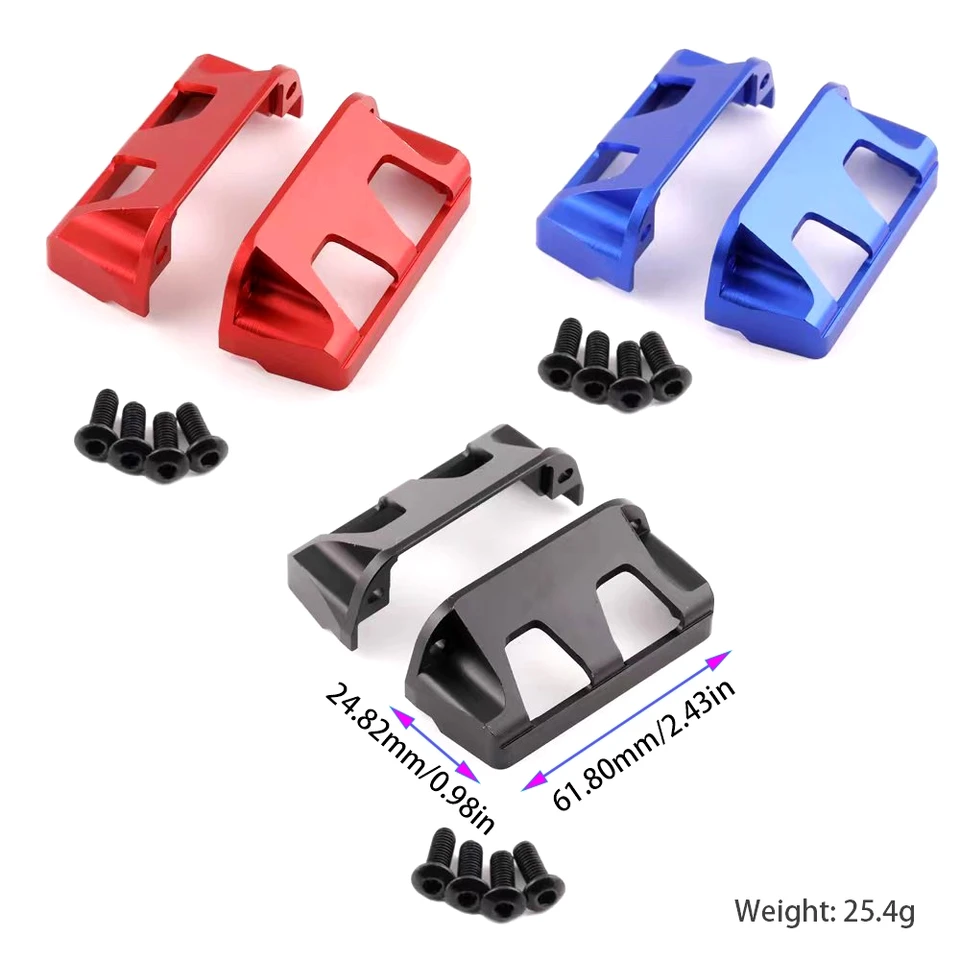 XHSESA RC Knuckle Arm Steering Block Set For 1/10 Traxxas E-MAXX, T-Maxx, E-Revo - Aluminum Alloy Upgrade
