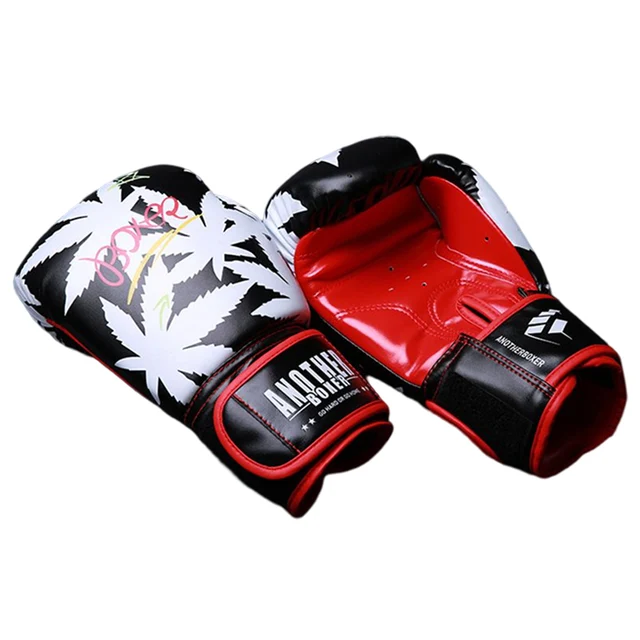 Twins ボクシンググローブ 8オンス 赤/黒 高品質プロテクト TWINS