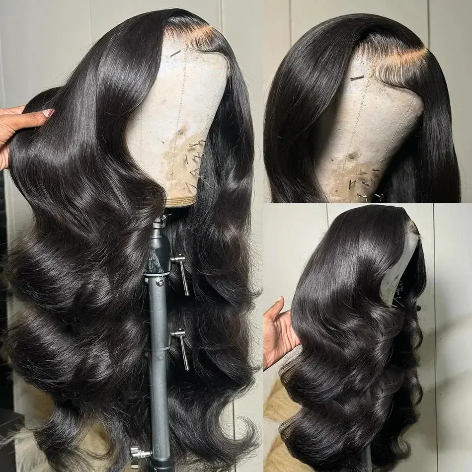 Density Body Wave Lace Front Wigs 13x4 13x6 40 Inch 5x5 Lace Closure Wig Gluless Transparent Human Hair Lace Frontal Wig Sale 2