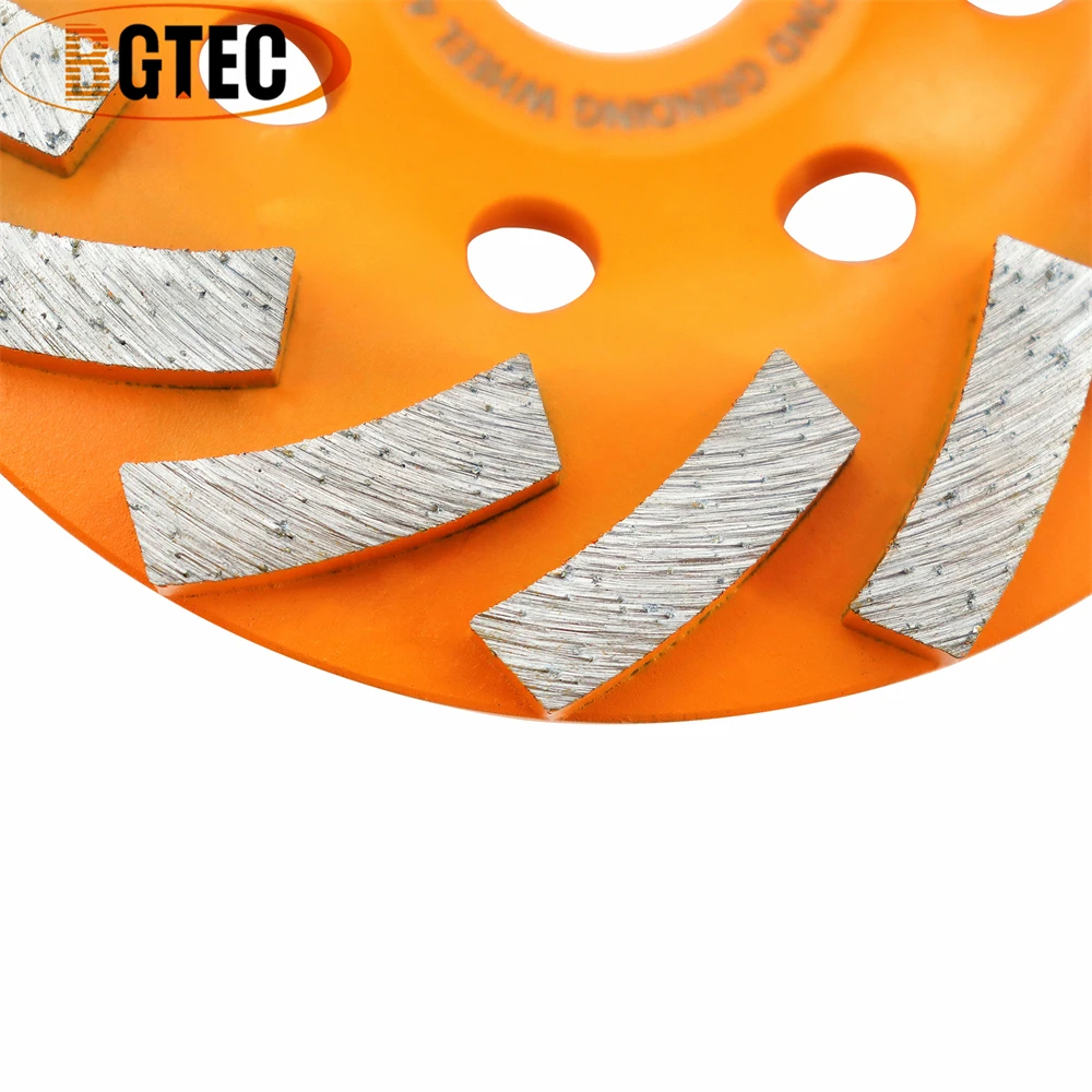 BGTEC 1pc 4"/Dia100mm Diamond Grinding Wheel Cup Wheels For Concrete Marble Granite Masonry Brick Bore 22.23mm Hot Pressed Disc