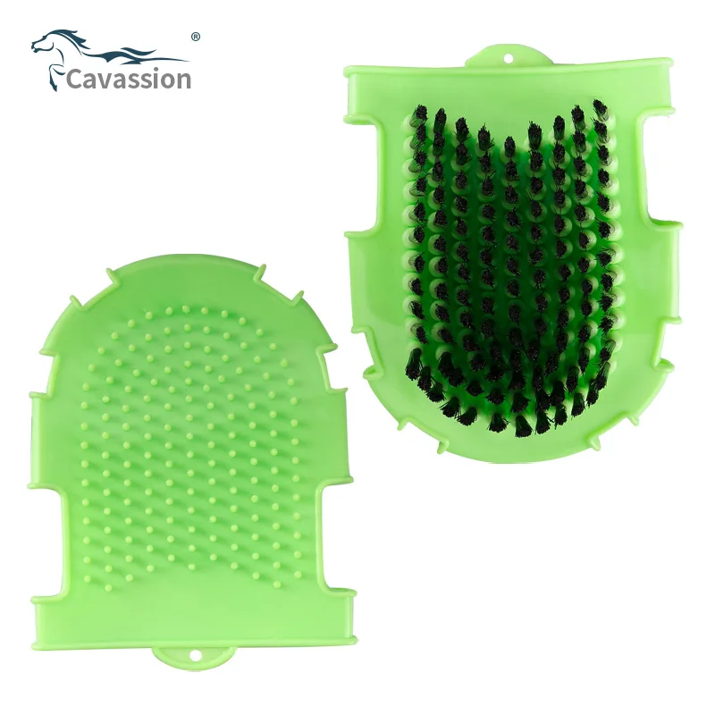 

Glove brush Massage brush two-in-one Multi-functional horse brush tool Clean horses Stable tool8801046