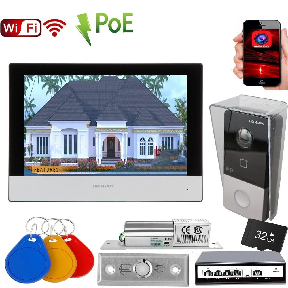 4G Hikvision Mutil اللغة DS-KIS603-P فيديو إنترفون...