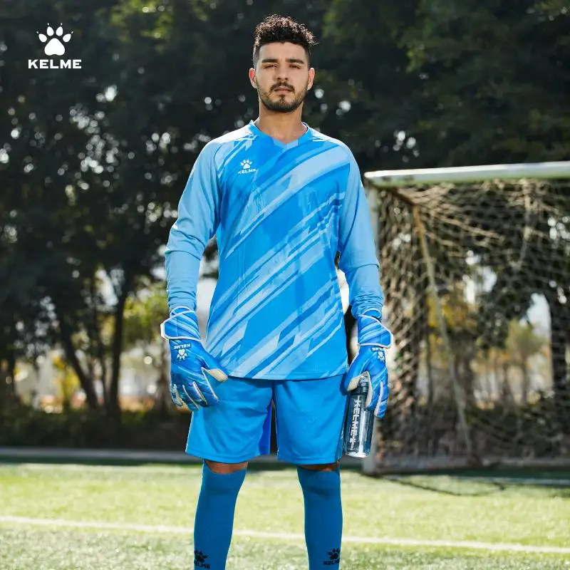 Kelme Long Sleeve Goalkeeper Set Long Sleeve Football Equipment Adult Protective Clothing Training Clothing football uniform sports uniform sets