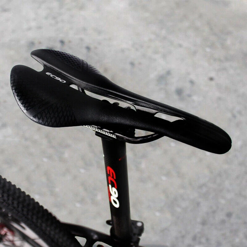 thumbnail image 2 of Shock Absorption Bike Seat EC90 Bike Saddle - Shock Absorption Mountain & Road Bike Seat, Black Ventilated Bike Seat 2 of 11