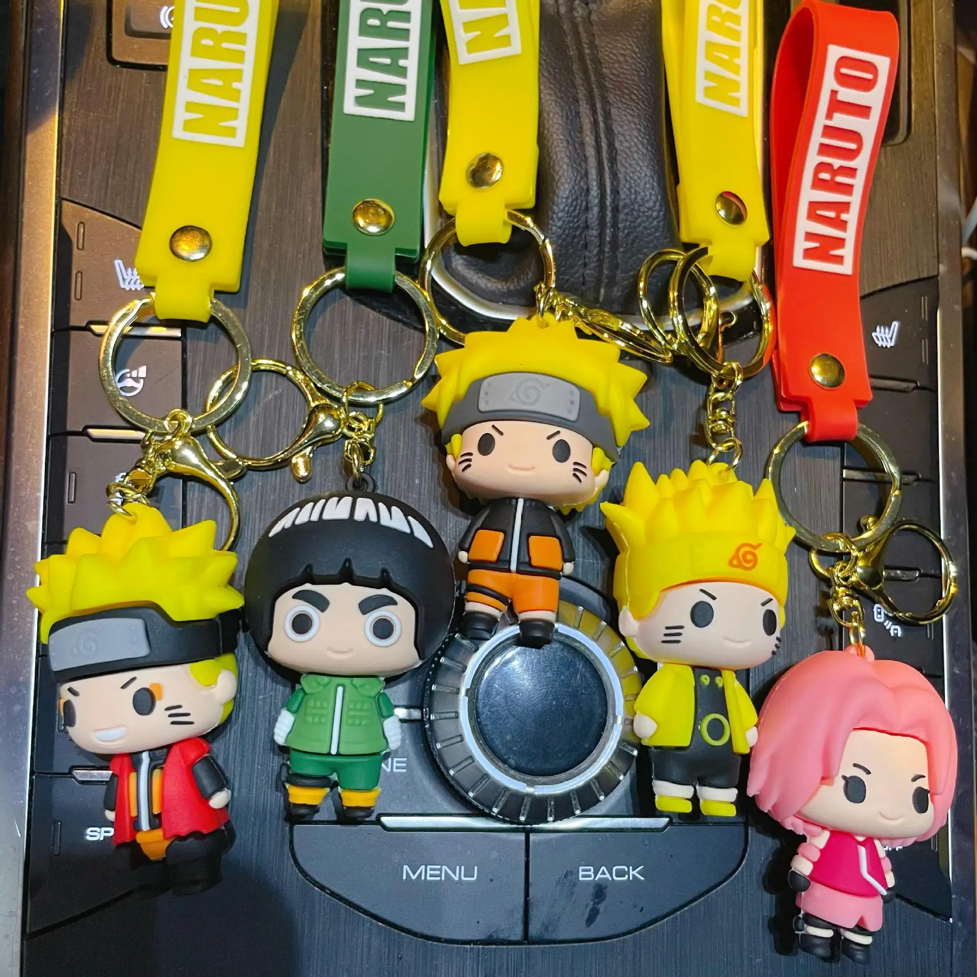 

New Cartoon Anime Naruto Action Figures Keychains Sasuke Kakashi Key Pendant Cartoon Bag Pendant Doll Keychain Gift