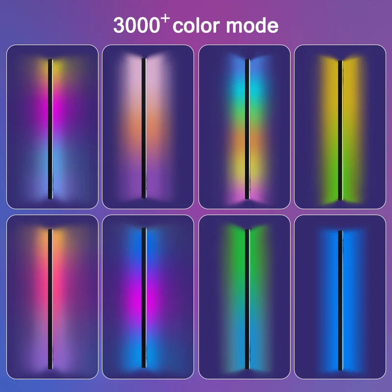 120CM 150CM RGB LED Long Wall Lamp Smart Remote APP Control Music Smart Modern Mood Lamp Bedroom Living Room Bar Home Decor 5
