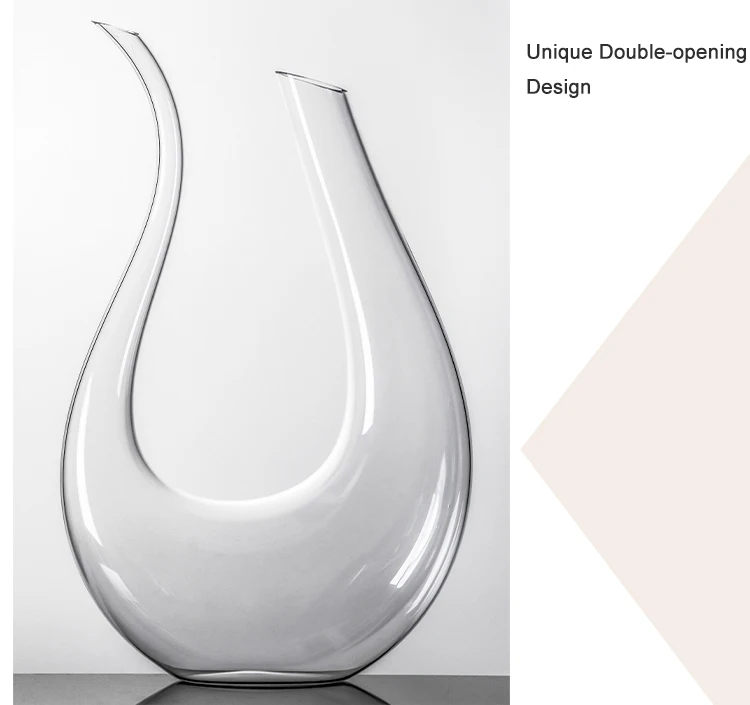 Description Picture 5 of itemSwan Decanter Wine Carafe Wine Aerator U Shape Design Lead-free Crystal Glass Wine Decanters and Carafes 1500ML Wine Accessories