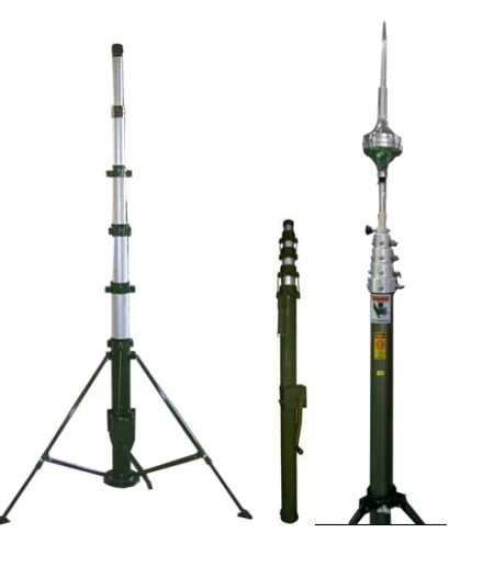 

4m surveillance telecommunication tower telescopic manual mast