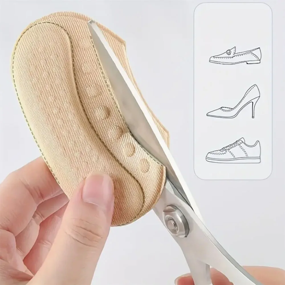 2/4pcs Shoes Heel Pad Insoles Patch Heel Pads Adjustable Size Pad Pain Relief Cushion Insert Insole Protector Stickers