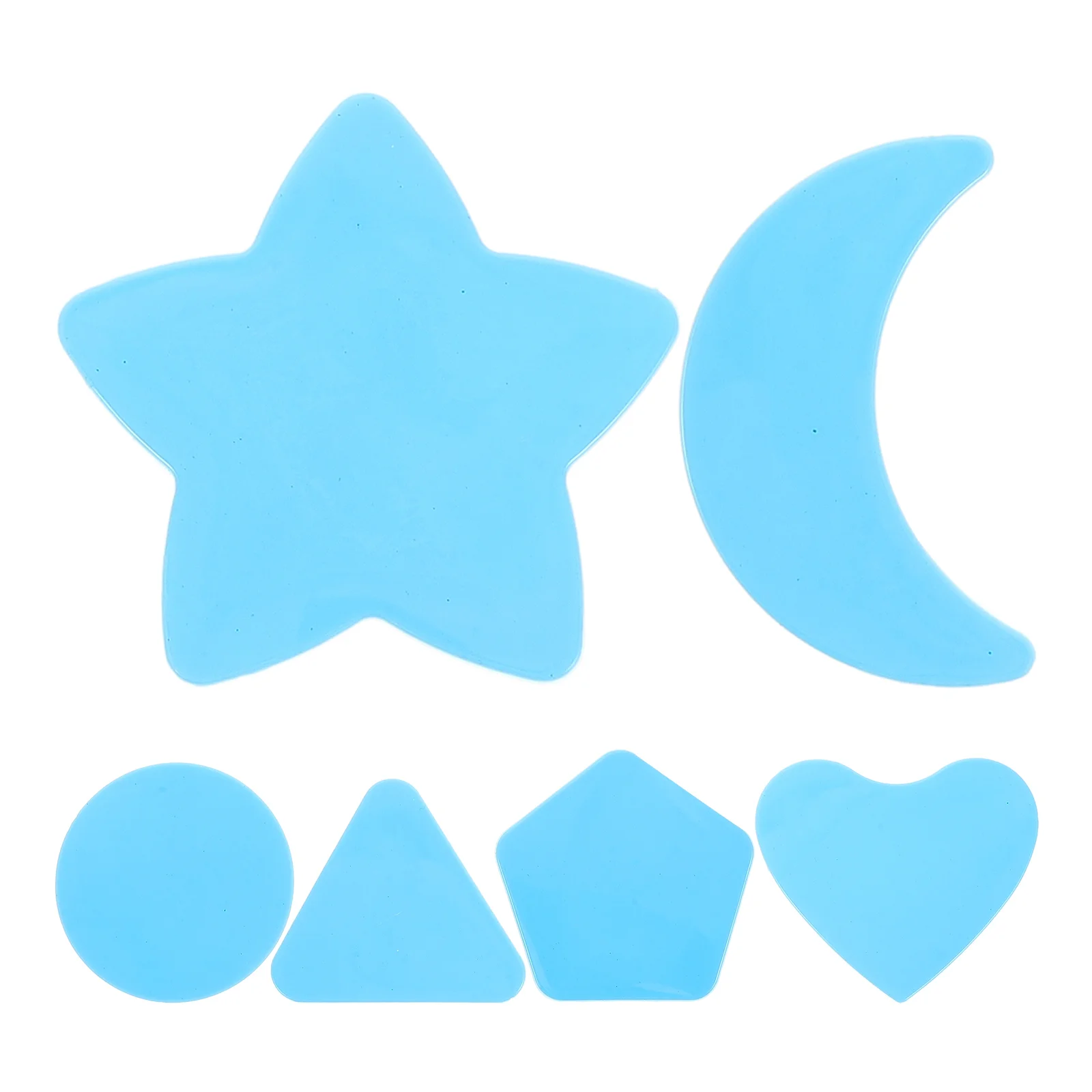 18 Pcs Star Shape Hair Styling Mold Child Model Silica Gel Barber Machine Parts