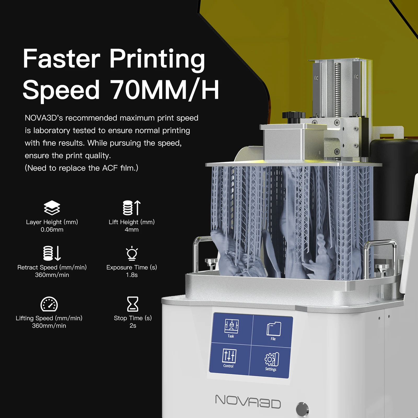 高速3DLCDプリンター,3D印刷機,樹脂加熱プリンター,whale3ウルトラ14k