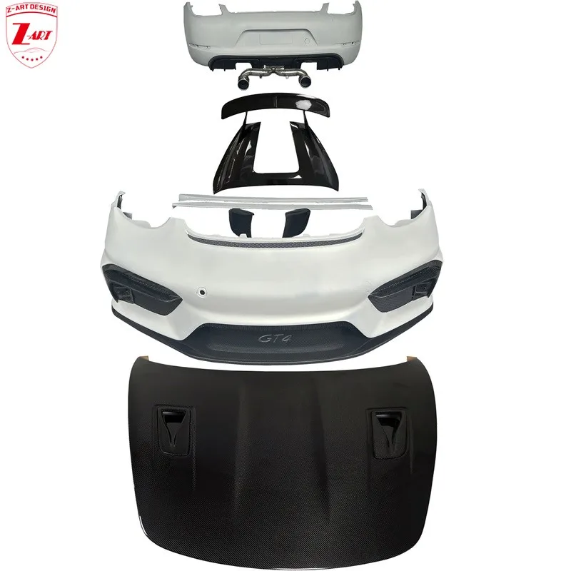 Z-Art 718 Gt4 Body Kit Per Porsche 987.2 Facelift Kit Per Boxster 2009-2012 Gt4 Rs Paraurti Per Boxster Boxster S