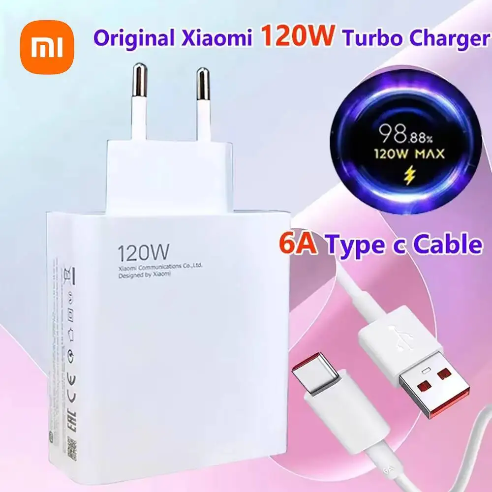Xiaomi 120W Fast Charging Hypercharge Adapter - EU/US Plug