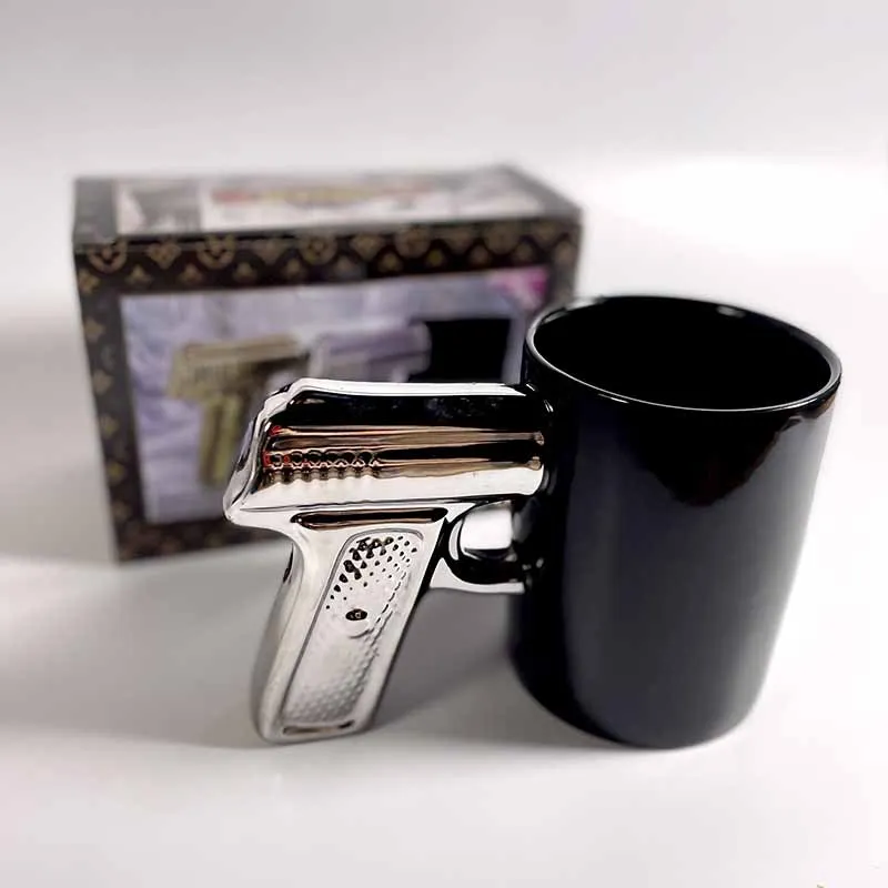 Pistol Grip Coffee Mug 320ml - كوب قهوة بمقبض مسدس...