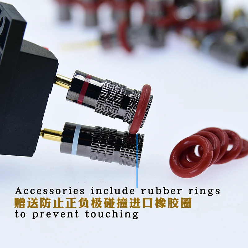 나사형 커넥터 Deadbolt Flex Pin 바나나 어댑터 플러그 - 스프링 장착 스피커용 4mm 암 잭 센터 서라운드 와이어