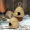 Handmade Woven Rope Bees Hives Hanging Ornament with Decorative Bowknot for Seasonal Festivities Bees Party Decors 87HA 4