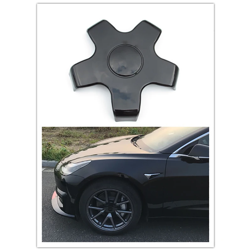 1PCS Wheel Hub Cover Dust Cap ABS Waterproof Durable Wheel Rim Center Hub Decor For Tesla Model 3