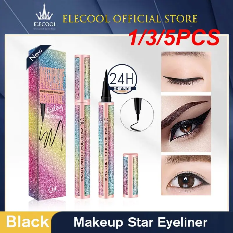 

1/3/5PCS Starry Vibrant Color Precise Application Eyeliner Smudge-proof Sweatproof Waterproof Starry Effect Eyeliner