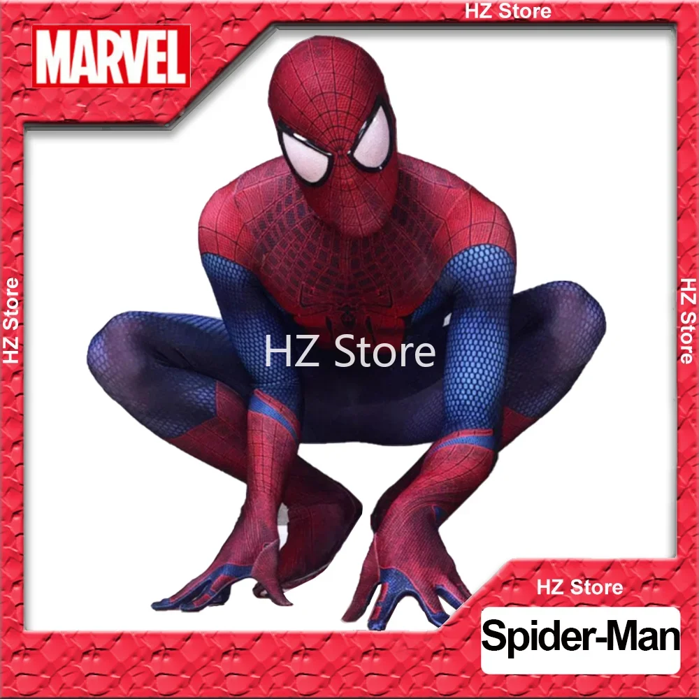 大人のスパイダーマンジャンプスーツマーベルのスーパーヒーローコスチュームスパイダーマンハロウィーンのコスプレマスク付き
