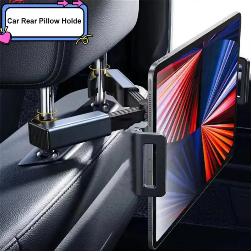 Universal Car Rear Pillow Phone Holder Telescopic Tablet Stand Seat