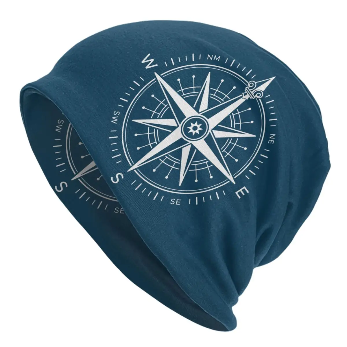 

Vintage Nautical Compass Beanie Cap Unisex Winter Warm Bonnet Knitting Hat Hip Hop Outdoor Captain Anchor Skullies Beanies Hats