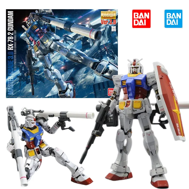 

Bandai MG 1/100 GUNDAM MASTER GRADE 3,0 RX-78-2 GUNDAM Модель Набор Аниме экшн-боец Сборная модель коллекционная игрушка подарок для ребенка